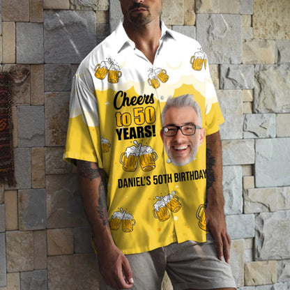 Cheers to 50 Years 50th Birthday Personalized Hawaii Shirt