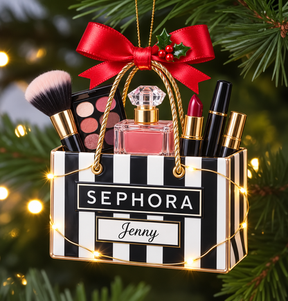 Personalized Makeup Christmas Ornament – Custom Name Beauty Shopping Bag with Makeup Brush and Lipstick, Gift for Makeup Lovers and Beauty Enthusiasts 640d66ab-9df3-4334-b27d-077d117f5167-2f722cef-258e-4824-ba1b-0e2ba6898956.png