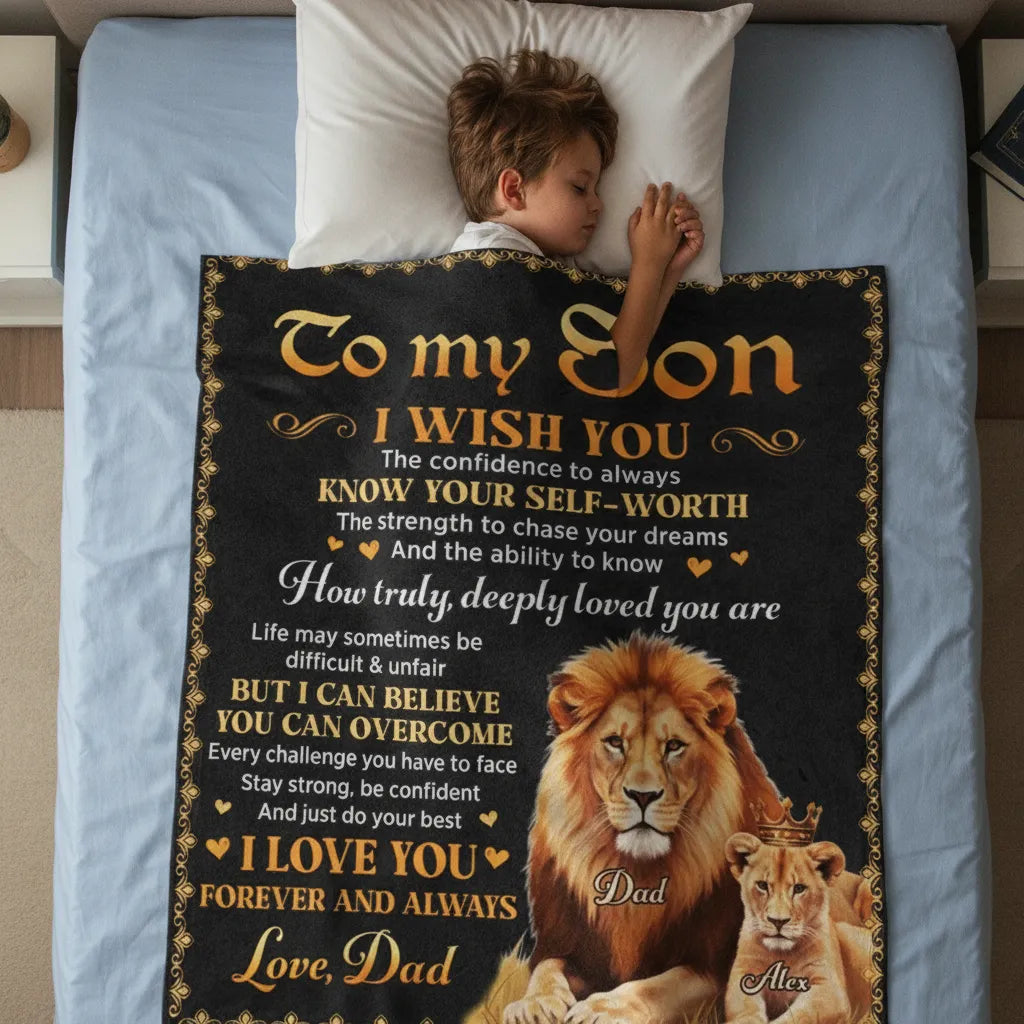 Just Do Your Best - Personalized Fleece Blanket