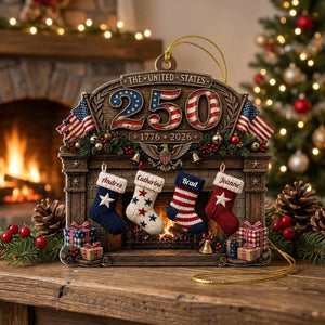 USA 250th Anniversary Fireplace & Stockings -Personalized 2D Flat America 250th Anniversary Christmas Gift For Family, Custom Family Name 6442a73a-fb78-4ffe-8a83-04da9b6ff153-1.jpg