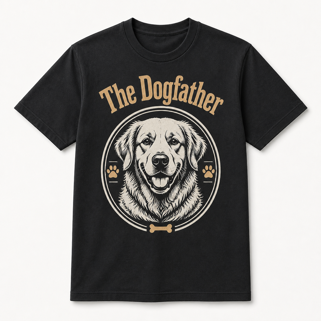The Dogfather Custom Pet Photo T‑Shirt - Personalized T-shirt 644924b8-4a83-45dc-bb89-344be5fd4f06.png