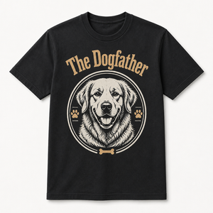 The Dogfather Custom Pet Photo T‑Shirt - Personalized T-shirt 644924b8-4a83-45dc-bb89-344be5fd4f06.png