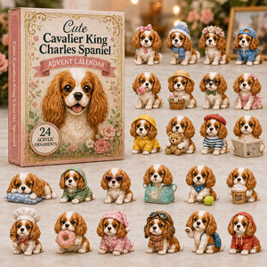 Cute Cavalier King Charles Spaniel Advent Calendar 2026 - 24-Day Festive Countdown, Acrylic Charms Blind Box - Gift For Dog Lovers 6452526e-8dfb-40af-90d6-6515c3cf055a-cavalier.jpg