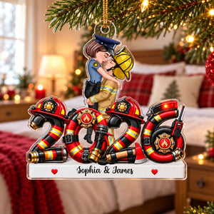 Hero Police Firefighter Nurse Military Couple - Personalized Acrylic Ornament - Christmas Gift For Him, For Her, Husband, Wife 645b3415-ac05-473c-b554-0c3d306732cb-banner-1.jpg