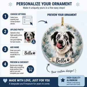 Custom Pet Portrait Name Ornament – Round Aluminum - Personalized Aluminum Ornament 645d214e-0700-4d0a-9b18-68456990224d.jpg