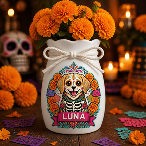 Custom Day of the Dead Pet Portrait Vase – Photo to Calavera Art with Name - Personalized Plant Pot & Vase 64606987-7857-4530-b067-95359bd070ac.png