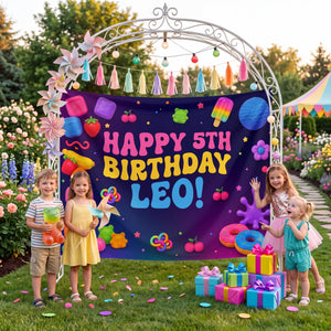 Kawaii Birthday Party Backdrop, Custom Name Tapestry, Colorful Dumpling Plush Decor, Sweet Treats Banner, Cute Food Dessert Wall Hanging 64a04662-7100-46e8-bd7d-b1dd83048abb-6.jpg