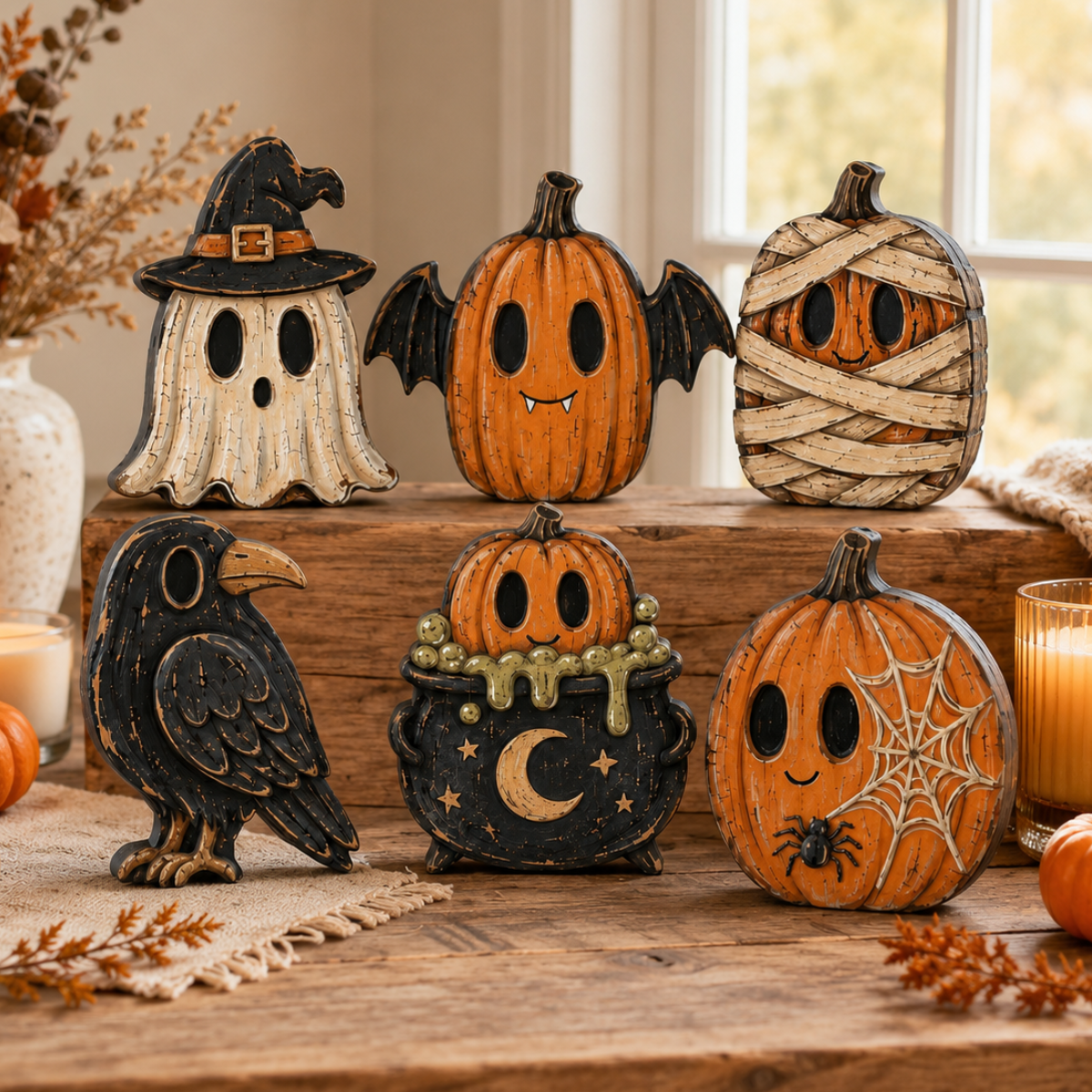 Rustic Halloween Wooden Shelf Sitters | Spooky Farmhouse Tiered Tray Decor | Whimsical Fall Mantel Display 64b05396-8996-4e27-9e2c-f9d1688f31d0-banner-1.png