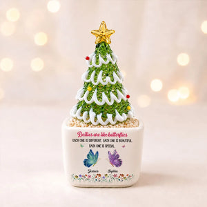 Festive Sister Love - Personalized Potted Christmas Tree - Christmas Gift For Sister 64bbe3e0-734c-4717-a2fd-4e9b036e426b-5.webp