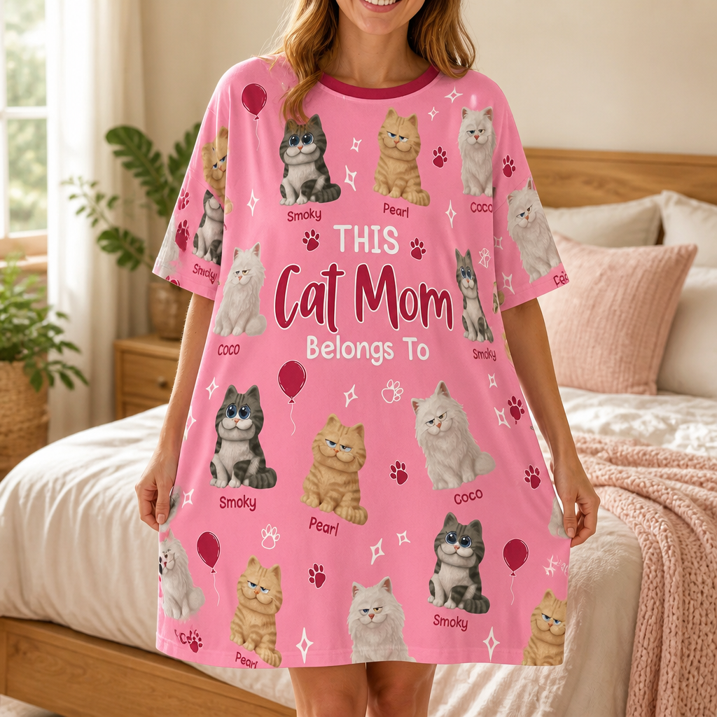 This Cat Mom Belongs To — Custom Cat Portrait Sleep Tee - Personalized Sleep Tee 64bdd58e-5385-47c8-862f-8eed7c14a526.png