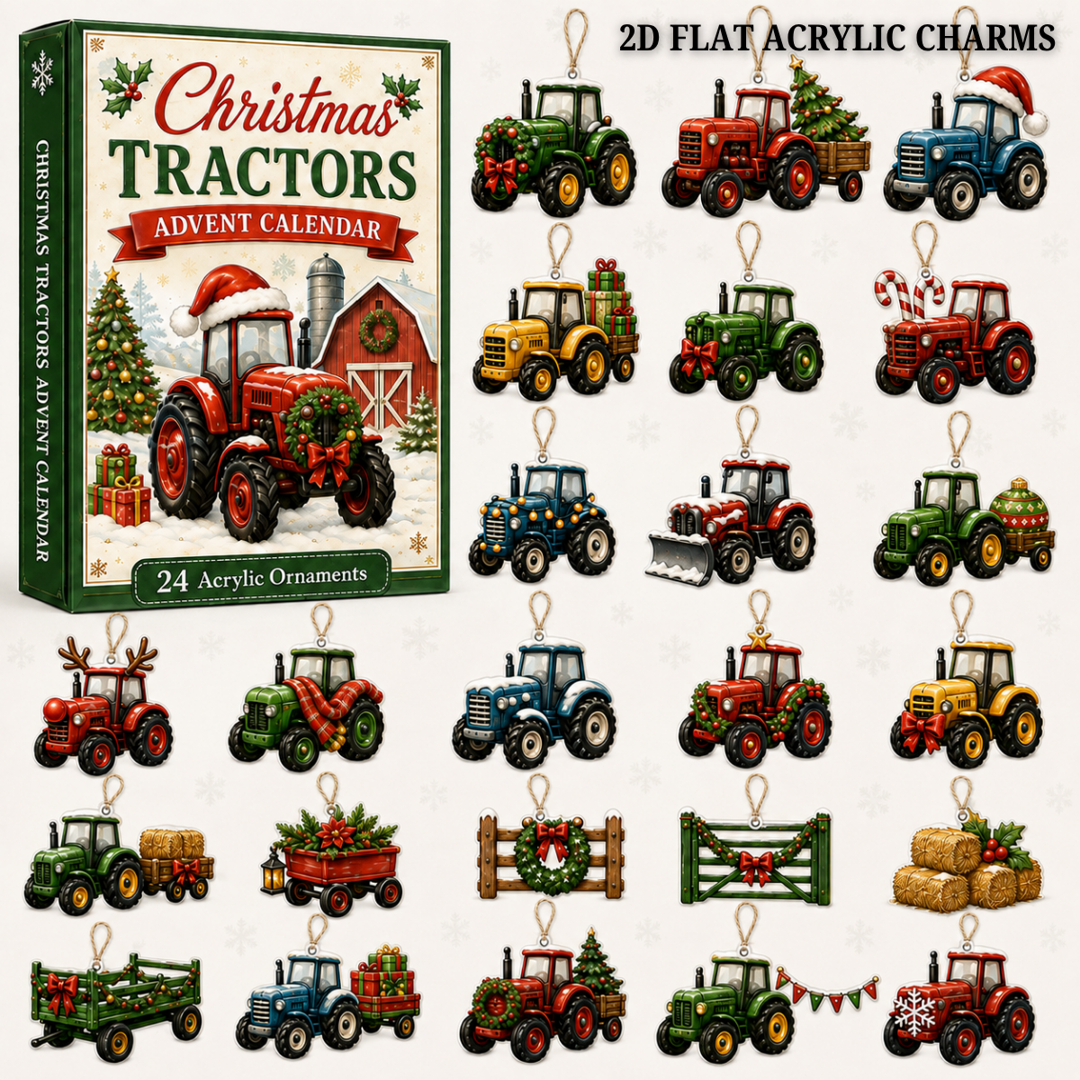 Christmas Tractors Advent Calendar 2026 - 24-Day Festive Countdown, Acrylic Charms Blind Box - Gift For Farmers 64c6e29b-68ff-4f26-9eea-5f0256409495-tractor-text.png