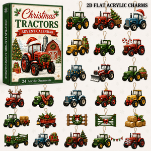 Christmas Tractors Advent Calendar 2026 - 24-Day Festive Countdown, Acrylic Charms Blind Box - Gift For Farmers 64c6e29b-68ff-4f26-9eea-5f0256409495-tractor-text.png