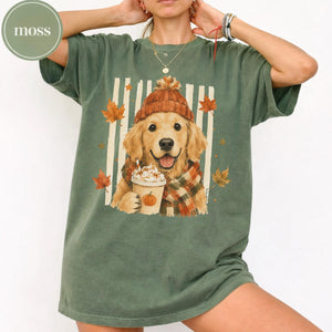 Fall Dogs Comfort Colors Shirt 120+ Dog Breeds, Personalized Dog Mom Tee, Autumn Cosy Dog T-Shirt, Pumpkin Spice Autumn Custom Pet Portrait 64c8ceb6-8dc5-4ff2-a11a-d0385ea296f0-4.jpg