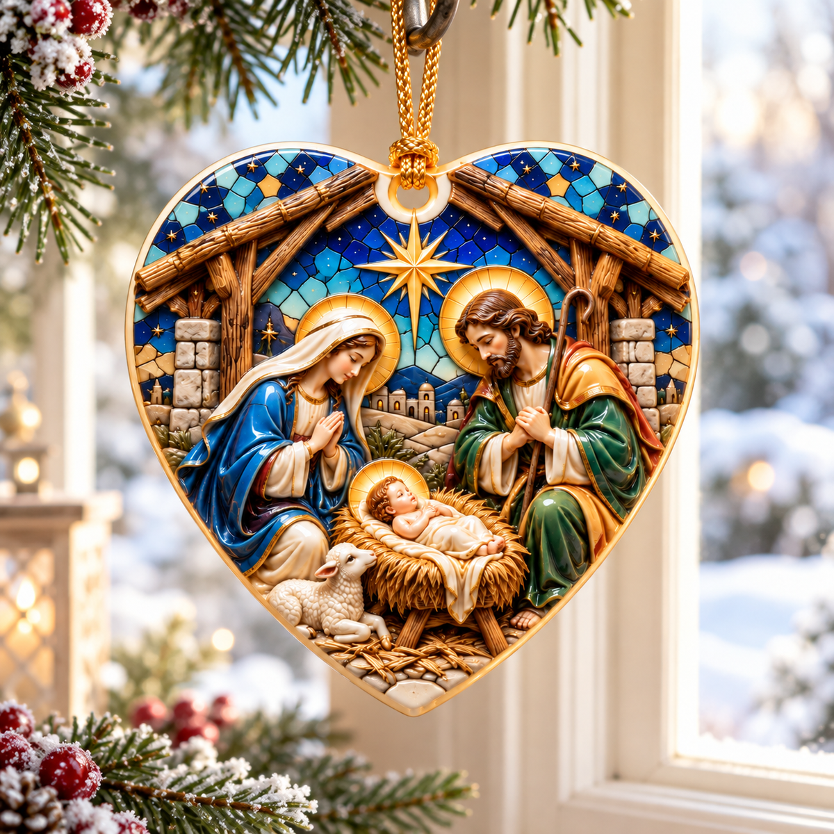 Holy Family Nativity Heart Christmas Ornament – Baby Jesus, Mary & Joseph Keepsake, Religious Christmas Decor & Christian Gift 6536cf4c-8904-4507-b9c2-663e45488d5b-Qu-ch-u-Th-nh-Gia-b-n-c-a-s-2.png
