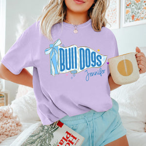 Custom School Spirit Shirts, Preppy Pennants Flag TShirt, Girly Coquette Mascot Pennant Flag, Back To School Tee, Matching Team Shirts 65445f90-8ab1-4ac3-bc94-4820f942ea1d-4.jpg