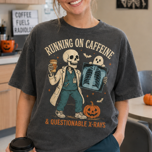 Running on Caffeine & Questionable X-Rays Halloween Shirt – Funny Radiology Tech Skeleton Comfort Colors Tee, Spooky Gift for X-Ray Technicians 654cc951-ef4b-4ace-8ae4-2e6935619ca6-5.png