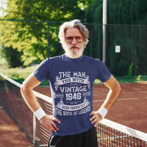 The Man The Myth Vintage Edition, Personalized T-shirt, Retro Classic T-Shirt for Him, Birthday Gift for Men