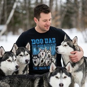 Custom Photo The Man The Myth The Snack Dealer - Gift For Dog Dad, Cat Dad, Fur Dad, Pet Lovers - Personalized T Shirt