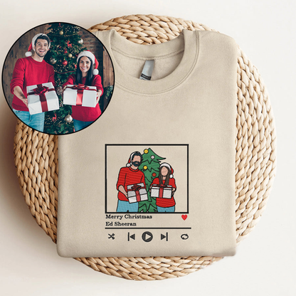 Personalized embroidered custom your own photo shirt - Handmade shirt