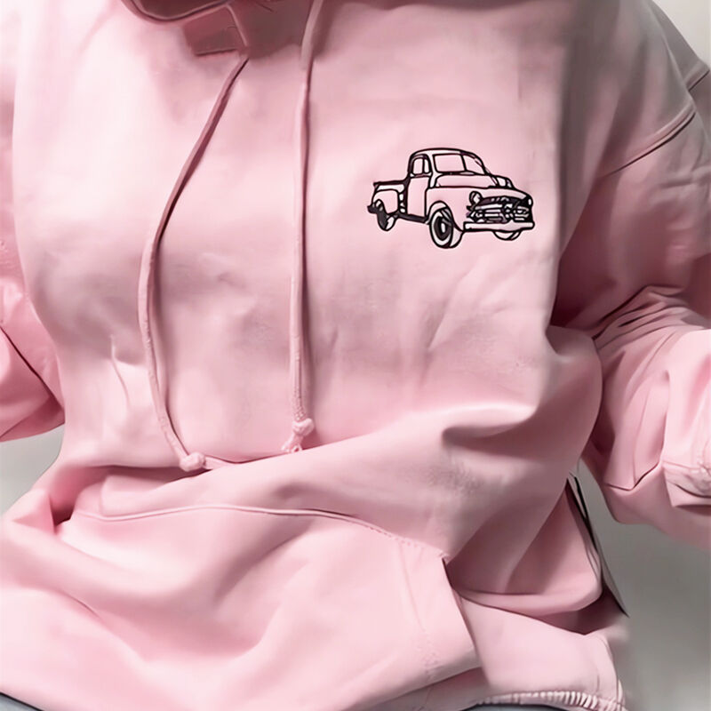 Personalized embroidered custom car with photo shirt - Handmade shirt