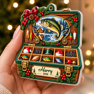 Christmas Fishing Tackle Box 3D Ornament For Fisherman, Dad Fishing - Personalized Ornament - Real 3D Raised Ornament 65a0e810-5fe7-4596-b5e2-29ccddaa65db-3-11-.png