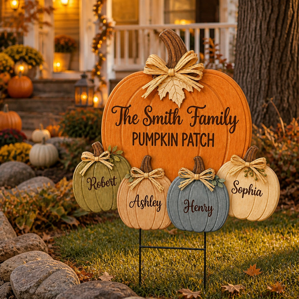 Personalized Family Pumpkin Patch Yard Sign (4 Names) - Personalized Yard Sign 65cf198a-b543-4c7c-969f-1ef1dbb2c429.jpg