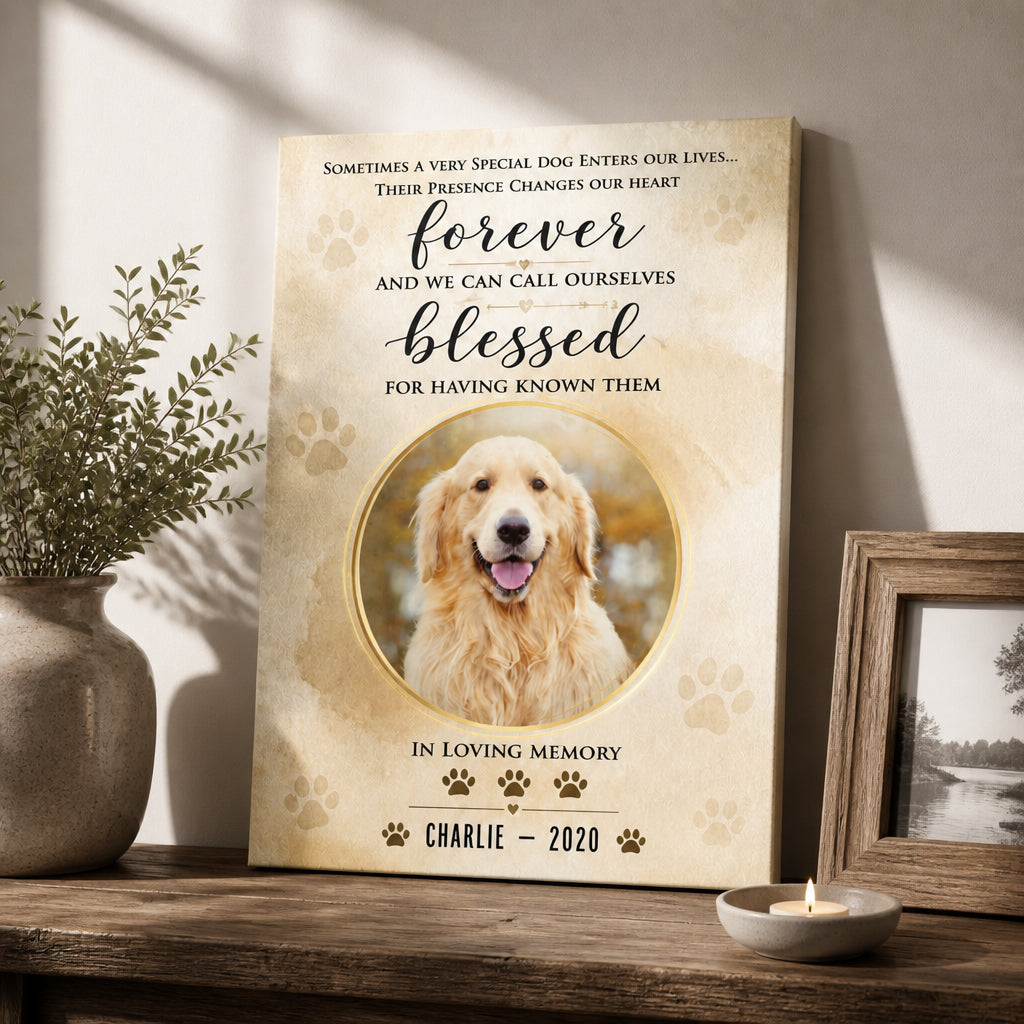Personalized Dog Memorial Photo Canvas — Forever Blessed - Personalized Canvas 65d07e25-dc81-4674-9015-f05e5b1e9819.jpg