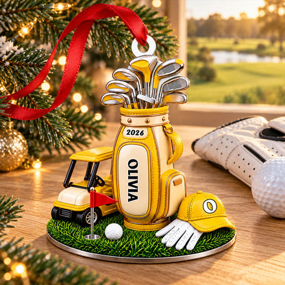 Personalized Golf Bag Christmas Ornament, 3D Relief Golfer Keepsake, Golf Lover Gift for Dad, Holiday Tree Decor 65d62426-3eb8-4e92-a501-c9585126611c-5.jpg