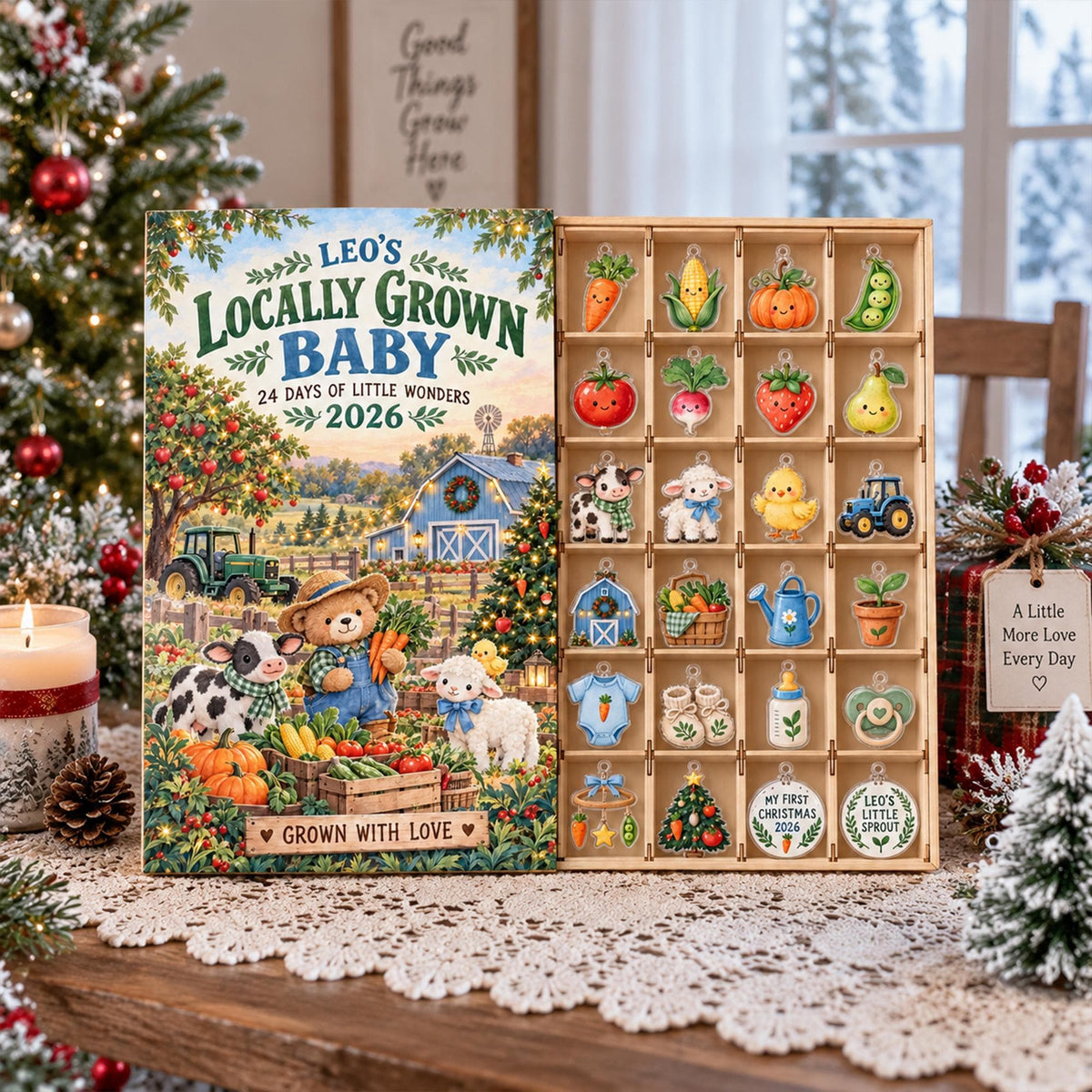 Personalized Farm Advent Calendar 2026, Locally Grown Baby Countdown, 24 Day Christmas Ornament Set, Farm Theme First Christmas Gift 65d72736-a100-49e8-b0a0-376296bcadbe-il_fullxfull.8603183006_9jdq.jpg