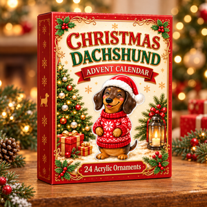 Christmas Dachshund Advent Calendar 2026 - 24-Day Festive Countdown, Acrylic Charms Blind Box - Gift For Dachshund Lovers 65db0228-f8f5-4602-9117-518e26219be9-dachshund-box.png
