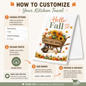 Hello Fall Pet Names Kitchen Towel - Personalized Kitchen Towel 65dd446f-8b68-4d12-9f66-0ffc657df91f.jpg