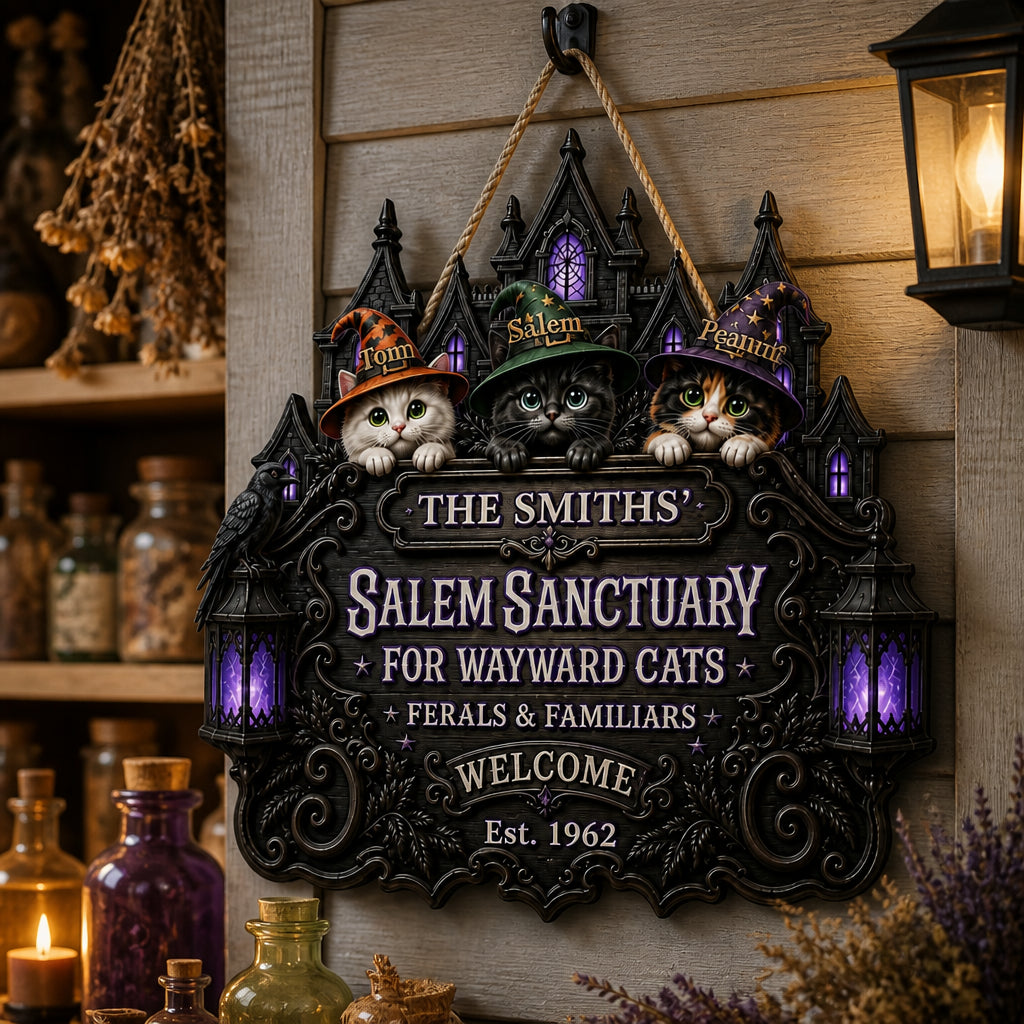 Personalized Salem Sanctuary Cat Door Sign - Personalized Wood Sign 65ee817f-f549-4f9d-8926-3dc4a518a5fe.jpg
