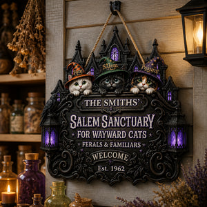 Personalized Salem Sanctuary Cat Door Sign - Personalized Wood Sign 65ee817f-f549-4f9d-8926-3dc4a518a5fe.jpg