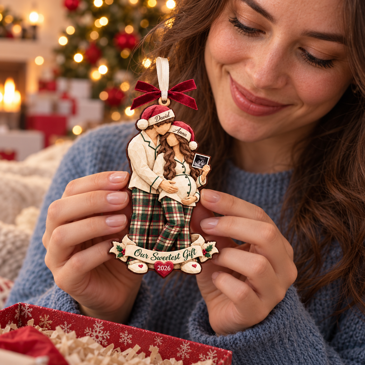 Personalized Pregnancy Christmas Ornament 2026 – Our Sweetest Gift, Custom Couple Names, Baby Announcement Keepsake for Parents to Be 663b9708-6bdc-47b1-af84-ed3754629fc1-Tender-Christmas-pregnancy-ornament-gift-2.png