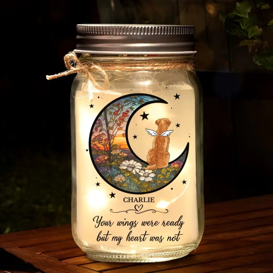 Some Angels Choose Fur Instead Of Wings - Memorial Personalized Custom Mason Jar Light - Sympathy Gift For Pet Owners, Pet Lovers 66626a18aafec_5000x_5a07db24-bdea-414d-84fc-19fe1e16706d.jpg