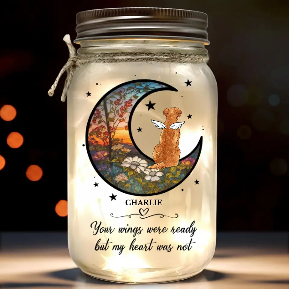 Some Angels Choose Fur Instead Of Wings - Memorial Personalized Custom Mason Jar Light - Sympathy Gift For Pet Owners, Pet Lovers 6662b8d37f133_5000x_fd5d78d0-a4a8-49da-9dbd-78bfd610df87.jpg