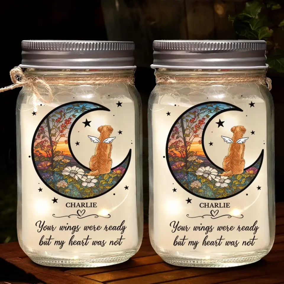 Some Angels Choose Fur Instead Of Wings - Memorial Personalized Custom Mason Jar Light - Sympathy Gift For Pet Owners, Pet Lovers 6662b8d45f364_5000x_a4603e7e-29bb-4e4e-91d1-3b4e83791088.jpg