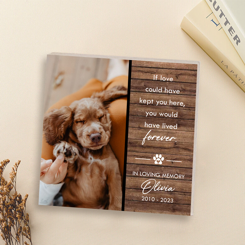 Personalized Pet Memorial Printed - Wood Photo Block - Dog Loss Gift - Dog Memorial Gift - Pet Loss Gift Dog - Pet Memorial Gift