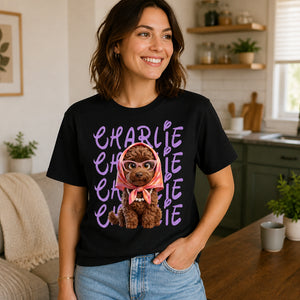Custom Pet Name Retro Badge Tee - Personalized T-shirt 6688cb07-59d8-42b9-b7bf-cf6a7a5faee5.jpg
