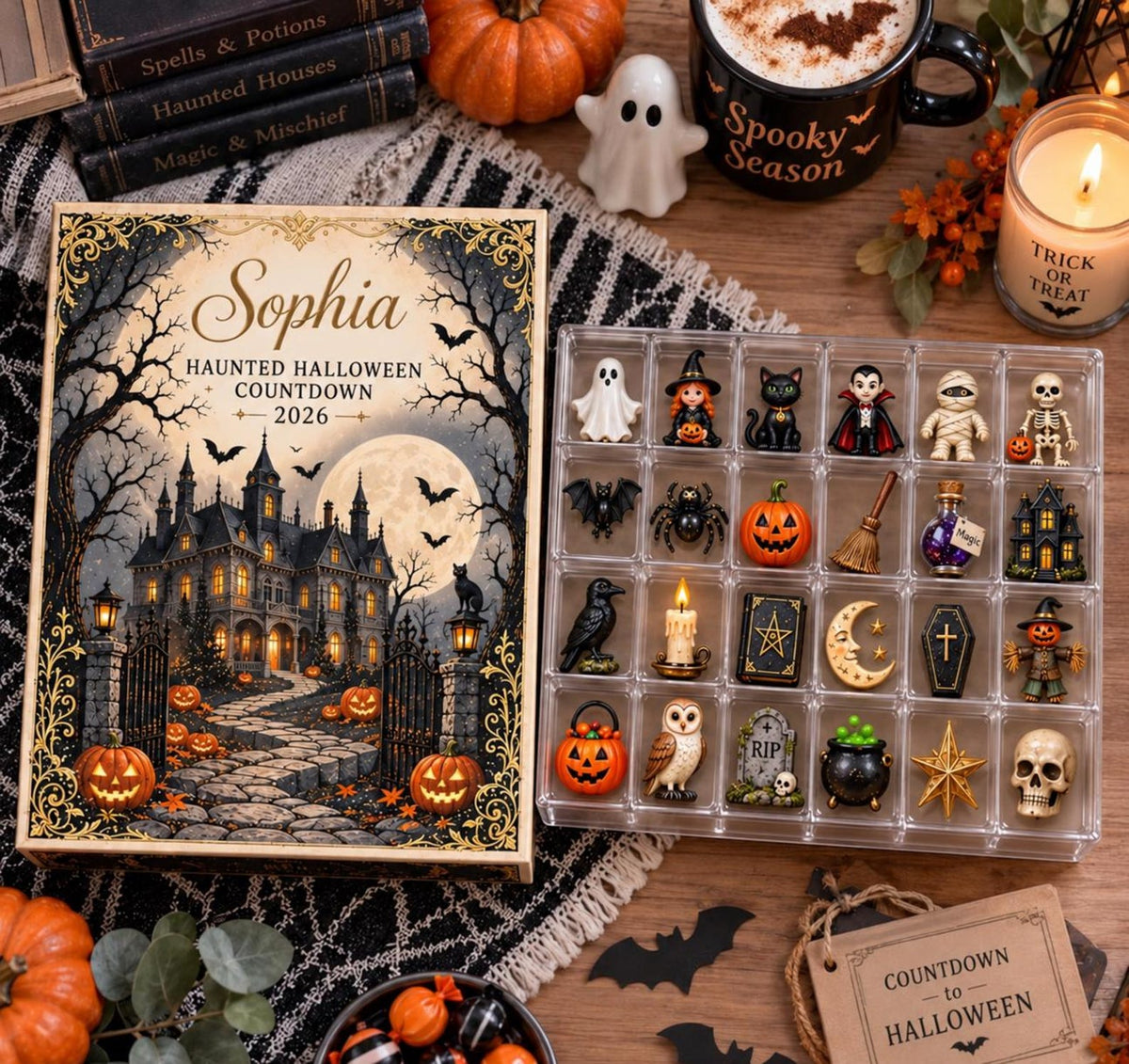 Personalized Halloween Advent Calendar, Haunted House Countdown, 24 Spooky Charms, Halloween Gift for Kids, Family GIFT 2026, Custom Name 668b37d1-a4ef-4b51-898e-4518fba3df3b-il_1588xN.8613793445_b0e8.jpg