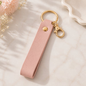 Personalized Engraved Leather Name Keychain – Floral Line Art - Personalized Leather Keychain 669b2582-5194-4ed1-9188-af282a2553c7.jpg