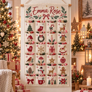 Personalized Christmas Advent Calendar, 24 Fillable Pocket Fabric Wall Hanging, Custom Holiday Countdown, Reusable Family Christmas Decor 66c33e16-9294-4910-8668-b3d1a1b7120e-il_1588xN.8624037565_9rxu.jpg