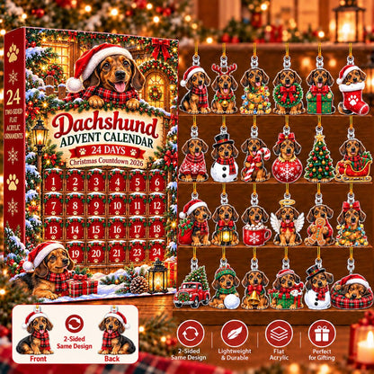 Dachshund Wiener Dog Advent Calendar 2026, 24 Acrylic Ornament Christmas Countdown Blind Box, Sausage Dog Holiday Gift Richard 66cd5363-39c1-42c4-9031-75b91213d276-il_1588xN.8585172134_lxph.jpg