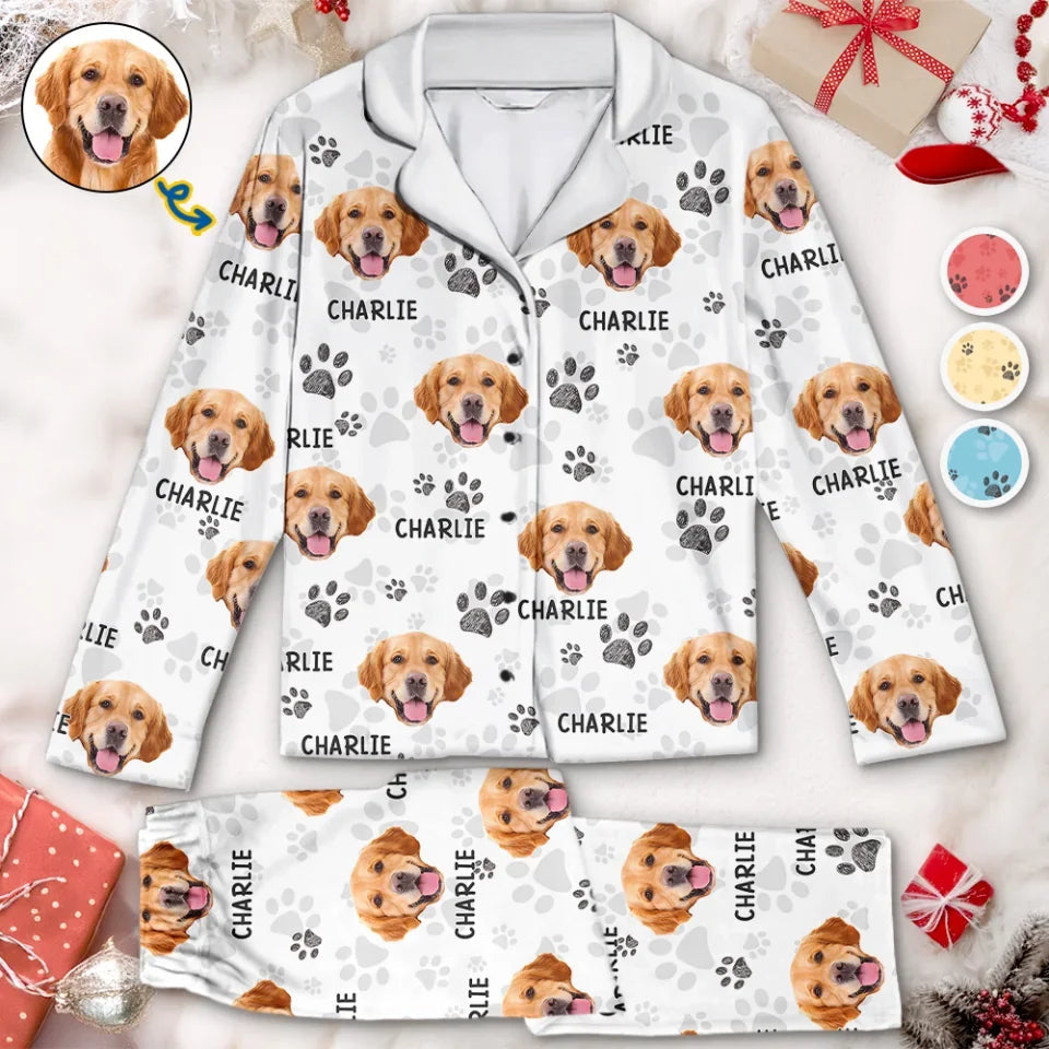 Custom Photo Pawsome Christmas Vibes! - Dog & Cat Personalized Custom Pajama Pants - Christmas Gift For Pet Owners, Pet Lovers