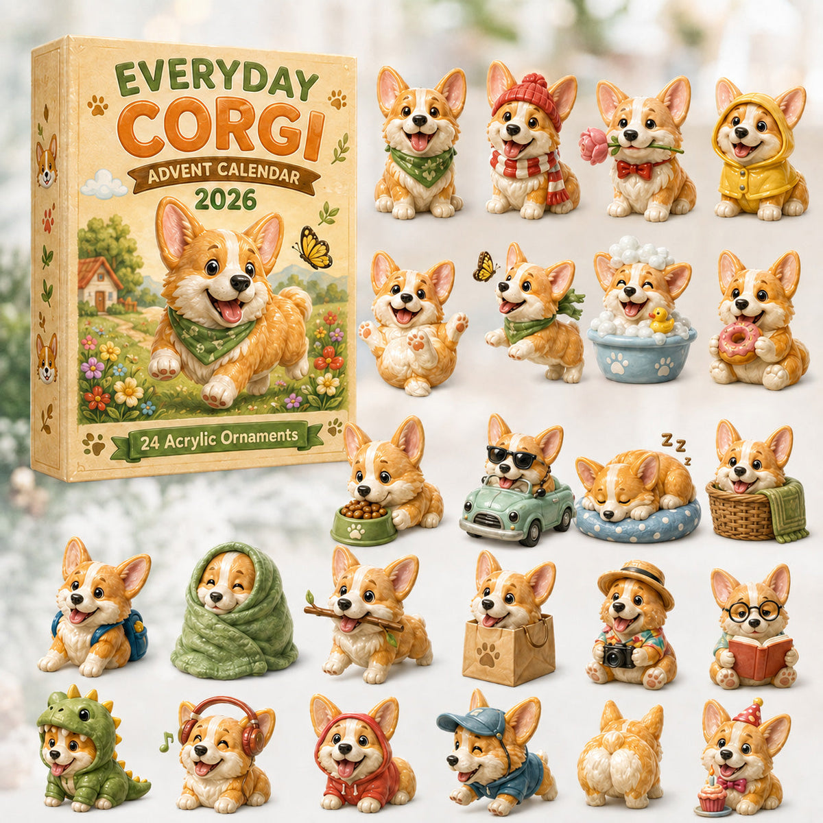 Everyday Corgi Advent Calendar 2026 - 24-Day Festive Countdown, Acrylic Charms Blind Box - Gift For Corgi Lovers 670586dd-34dd-4f5d-ba20-63a0bea704b4-corgi.jpg