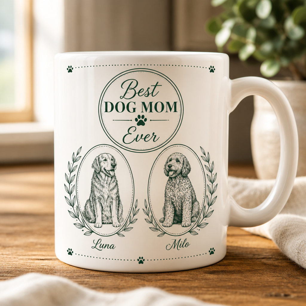 Best Dog Mom Ever — Botanical Cameo Pet Portrait Mug - Personalized Mug 6705dbae-5ccb-45a6-9e34-48aab1495cc1.png