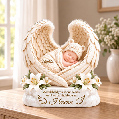 Hold You in Heaven - Personalized Baby Loss Memorial Acrylic Plaque, Angel Baby Keepsake,, Baby in Heaven Decor, Bereavement Gift 67086535-0759-4323-a866-36462cc207b0-93dcccec-b8ad-4823-8797-429fb38cf16f.jpg