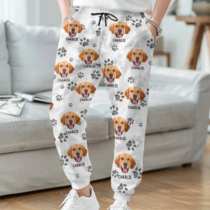 Custom Photo The Greatest Dog In The World - Dog & Cat Personalized Custom Unisex Sweatpants - Christmas Gift For Pet Owners, Pet Lovers