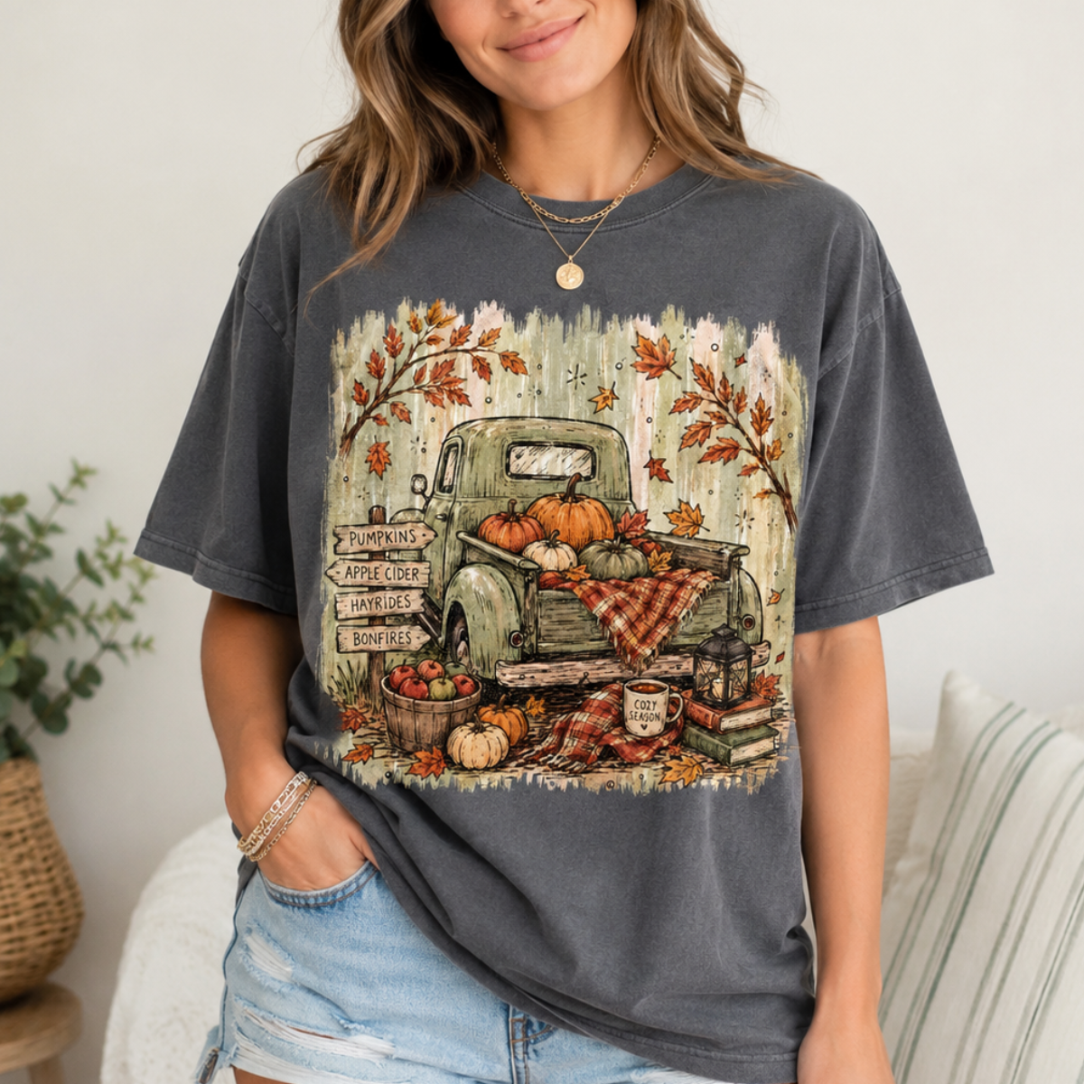 Vintage Fall Pumpkin Truck Shirt, Cozy Autumn Graphic Tee, Pumpkin Patch Shirt, Thanksgiving Shirt, Fall Aesthetic Tee, Comfort Colors, Gift 671505f4-a43a-4661-b98e-a6d62f796f9c-banner-1.png