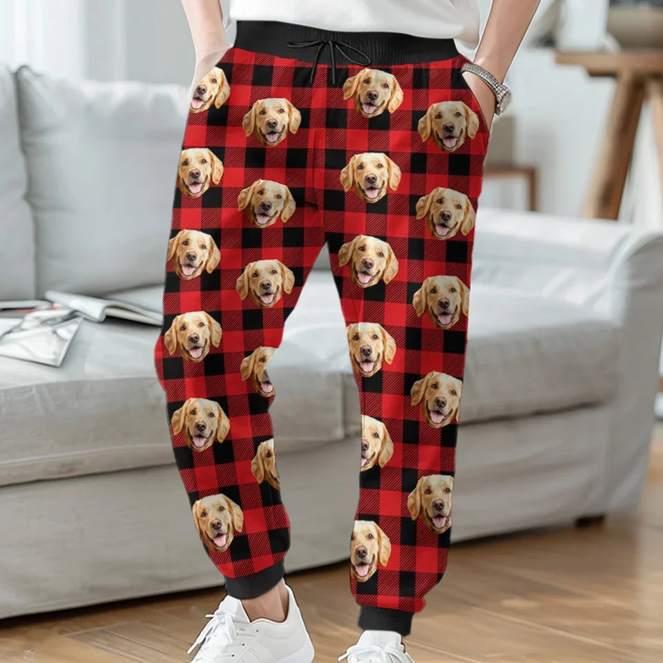 Custom Photo Pets Make The Holidays Paws-Itively Perfect - Dog & Cat Personalized Custom Unisex Sweatpants - Christmas Gift For Pet Owners, Pet Lovers
